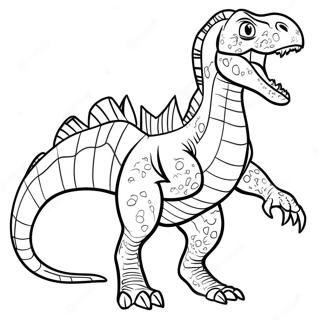 Pagina Para Colorear De Indoraptor Rugiendo 15160-12707