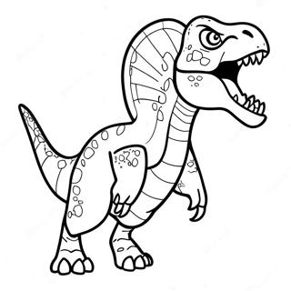 Pagina Para Colorear De Indoraptor Rugiendo 15160-12708