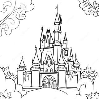 Pagina Para Colorear Del Castillo Magico De Disneyland 15240-12769