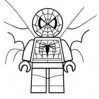 Spiderman Lego Páginas Para Colorear