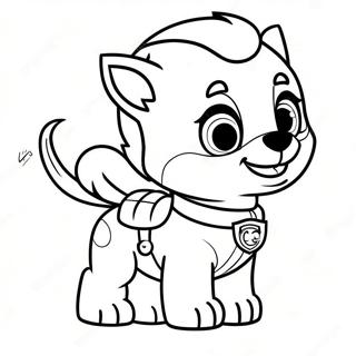 Pagina Para Colorear De Everest De Paw Patrol 15309-12967