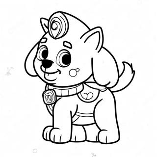 Pagina Para Colorear De La Aventura De Everest De Paw Patrol 15310-12825