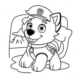 Pagina Para Colorear De La Aventura De Everest De Paw Patrol 15310-12827