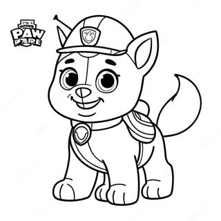 Pagina Para Colorear De La Aventura De Everest De Paw Patrol 15310-12970