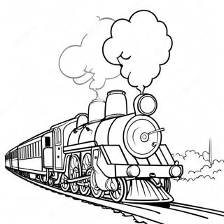 Pagina Para Colorear De Un Tren De Vapor Colorido 15410-12914