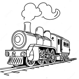 Pagina Para Colorear De Un Tren De Vapor Colorido 15410-12915