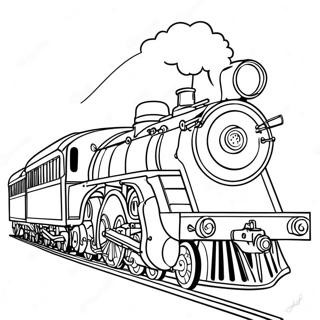 Pagina Para Colorear De Un Tren De Vapor Colorido 15410-12916