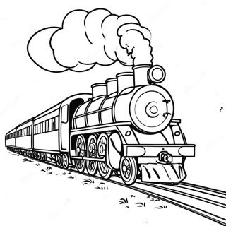 Pagina Para Colorear De Un Tren De Vapor Colorido 15410-13059