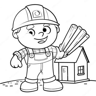 Pagina Para Colorear De Bob El Constructor Construyendo Una Casa 15420-13065