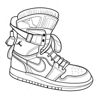 Jordan 1 Páginas Para Colorear