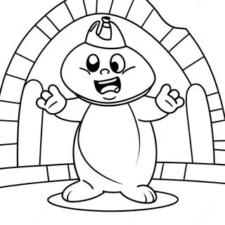 Pagina Para Colorear De King Boo En Un Castillo Espeluznante 15490-13122