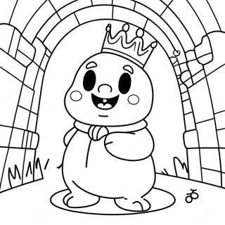 Pagina Para Colorear De King Boo En Un Castillo Espeluznante 15490-13124