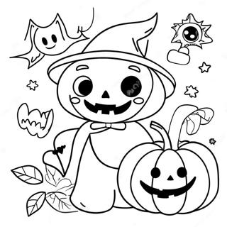 Pagina Para Colorear De Halloween Vintage 15499-13128