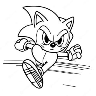 Pagina Para Colorear De Sonic El Erizo A Toda Velocidad 15520-13146