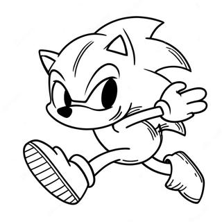 Pagina Para Colorear De Sonic El Erizo A Toda Velocidad 15520-13147