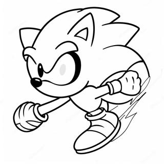 Pagina Para Colorear De Sonic El Erizo A Toda Velocidad 15520-13148