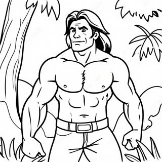 Pagina Para Colorear De La Aventura En La Jungla De Tarzan 15590-13192