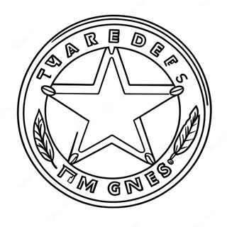 Pagina Para Colorear Del Logo De Los Texas Rangers 15620-13214