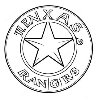 Pagina Para Colorear Del Logo De Los Texas Rangers 15620-13216