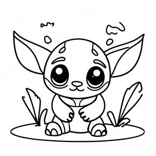 Pagina Para Colorear De Stitch Y Baby Yoda 15660-13246