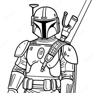 Pagina Para Colorear De Boba Fett En Armadura De Batalla 15741-13313