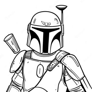 Pagina Para Colorear De Boba Fett En Armadura De Batalla 15741-13314