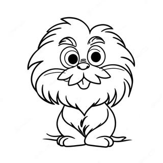 Pagina Para Colorear De Lorax Lindo Con Bigote 15781-13346