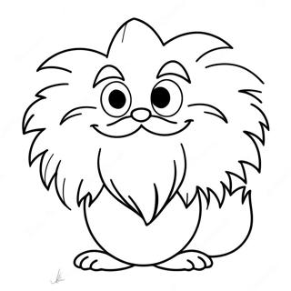 Pagina Para Colorear De Lorax Lindo Con Bigote 15781-13347