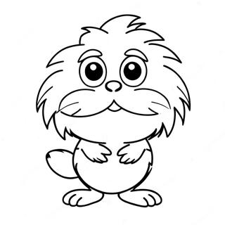 Pagina Para Colorear De Lorax Lindo Con Bigote 15781-13348