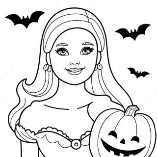 Pagina Para Colorear De Barbie Halloween 16051-13552