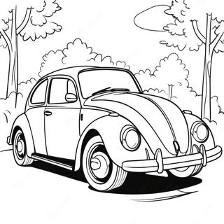 Pagina Para Colorear Del Volkswagen Beetle Clasico 16122-13612