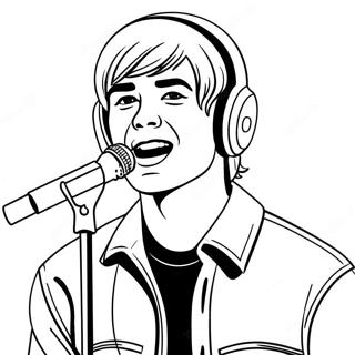 Pagina Para Colorear Troy Bolton Cantando 16322-13770