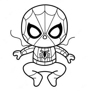 Bebé Spiderman Páginas Para Colorear