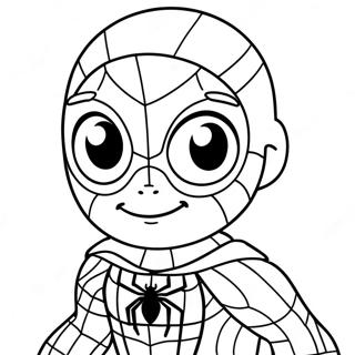 Pagina Para Colorear De Baby Spiderman 16382-13807