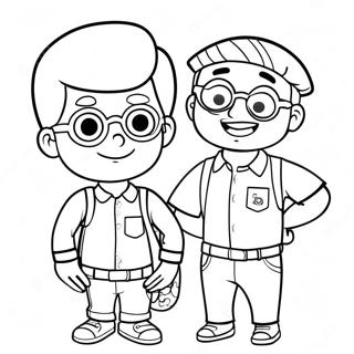 Blippi Y Meekah Páginas Para Colorear