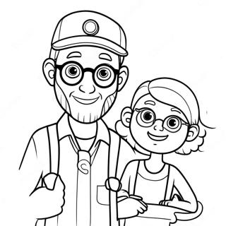 Pagina Para Colorear De Blippi Y Meekah 16402-13822