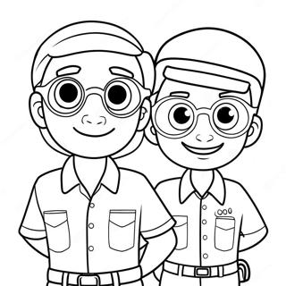 Pagina Para Colorear De Blippi Y Meekah En Una Aventura 16403-13826