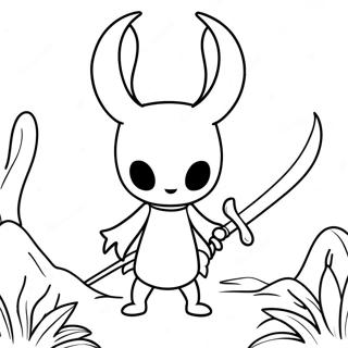 Pagina Para Colorear De Hollow Knight Con Espada 16533-13930