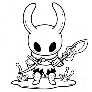 Pagina Para Colorear De Hollow Knight Con Espada 16533-13932