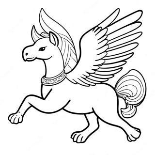 Pagina Para Colorear De Griffin Majestuoso Volando 16593-13979