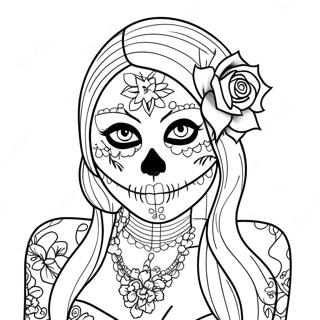 Pagina Para Colorear De Chica Calavera De Azucar Gangsta 16692-14054