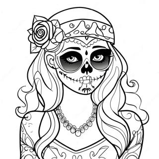 Pagina Para Colorear De Chica Calavera De Azucar Gangsta 16692-14055