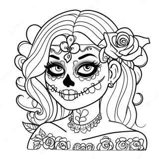 Pagina Para Colorear De Chica Calavera De Azucar Gangsta 16692-14056