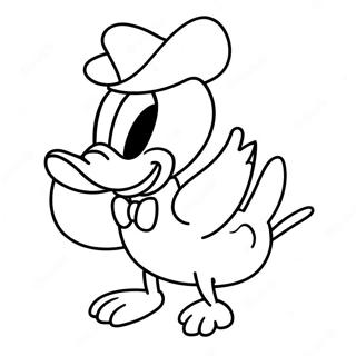 Pato Donald Páginas Para Colorear