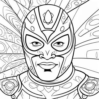 Pagina Para Colorear Rey Mysterio 16852-14190