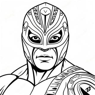 Pagina Para Colorear Rey Mysterio 16852-14191