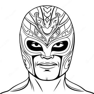 Pagina Para Colorear Mascara De Rey Mysterio 16853-14193