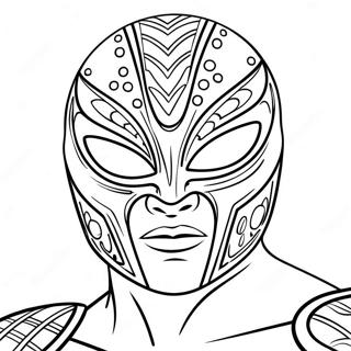 Pagina Para Colorear Mascara De Rey Mysterio 16853-14195