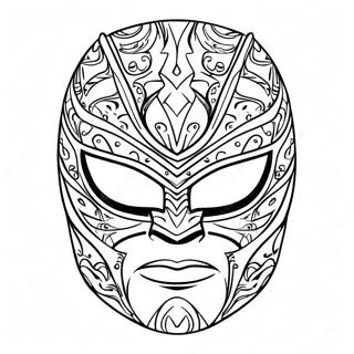 Pagina Para Colorear Mascara De Rey Mysterio 16853-14196