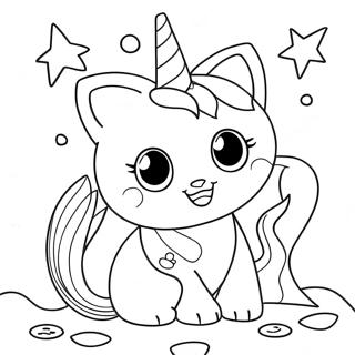 Pagina Para Colorear Gato Unicornio Sirena 16862-14200